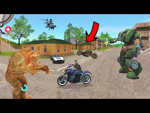 Rope Hero: Vice Town - (Stone Giant Destroy Transport Truck) Mutant Man - Android Gameplay HD