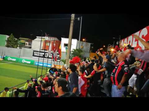 "No se como voy, no se como vengo, yo solo se que vine a alentar-12 Alajuelense" Barra: La 12 • Club: Alajuelense