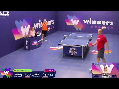 WINners CUP table 1  11.01  Skripnik Aleksandr - Zhurba Aleksandr 20:00