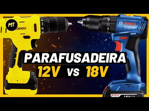 PARAFUSADEIRA FURADEIRA 12V vs. PARAFUSADEIRA FURADEIRA 18V - Qual é a Diferença Entre Elas?