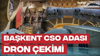 "Başkentin kültür adası" FPV dronla görüntülendi