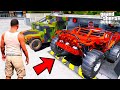 Franklin Found Secret Army Garage In GTA 5 SHINCHAN And CHOP