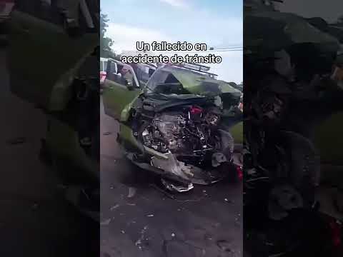UN FALLECIDO EN ACCIDENTE DE TRÁNSITO EN USULUTÁN