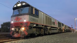 Down 1MP9 SCT freight all Steel train with CSR014 CSR004 SCT010 departing Gheringhap loop 4/5/2025