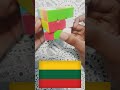 How To Make Lithuania Flag With Rubiks Cube Country Flag