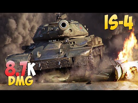 IS-4 - 5 Kills 8.7K DMG - Steel! - World Of Tanks