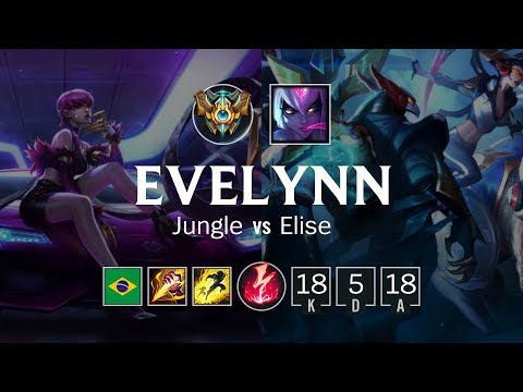 Evelynn Jungle vs Elise - BR Challenger Patch 8.22