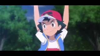 Ash Mega Lucario get Bond with Ash - Biggest Aura sphere ever - pokemon journeys - Episode 108