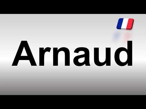 How to Pronounce Arnaud? (French)
