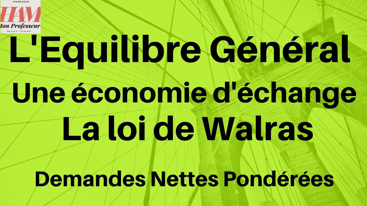 TD5-Equilibre général-EX1: Equilibre général dans une économie d'échange, la loi de Walras