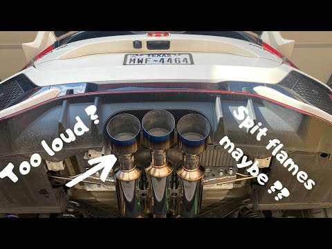 Invidia r400 Exhuast On My Civic Type R!!