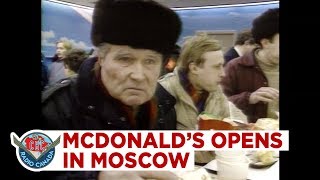 Download the video "McDonald's opens in hungry Moscow, but costs half-a-day's wages for lunch, 1990"