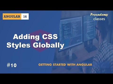 #10 Adding CSS Styles Globally | Angular Components & Directives| A Complete Angular Course