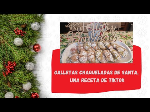 Santa crackle cookies, a Tiktok recipe. Estas galletas son una buena opción para regalar.
