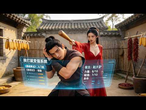 【FULL】He Transmigrated as Thug,Gained a Power-Up System and a Fearless General Wife#minidrama#system