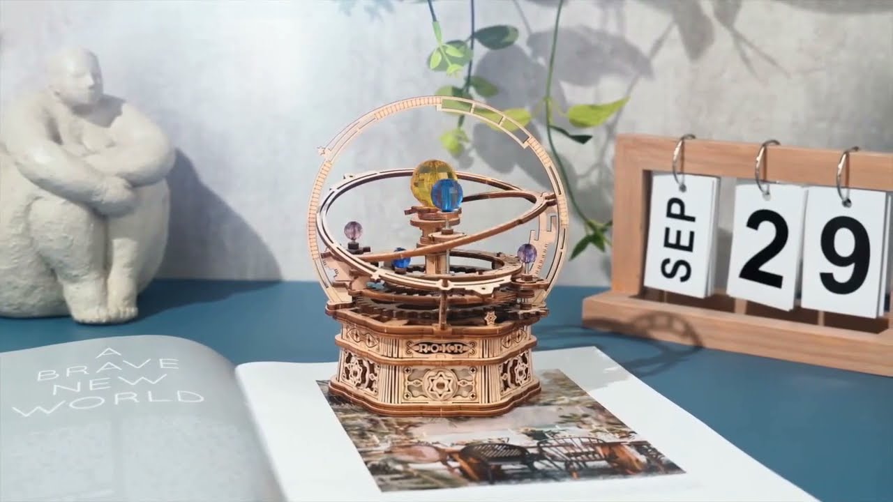 ROKR Swing Ride Music Box | 3D Wooden Puzzle Kit
