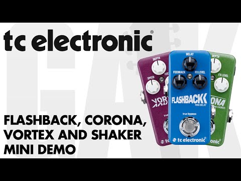 TC Electronic - Flashback Mini, Corona Mini, Vortex Mini and Shaker Mini Demo at GAK