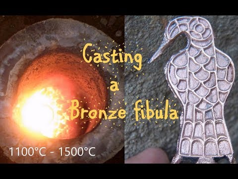 Bronzegießen einer Fibel - Casting a Bronze Eagle Fibula