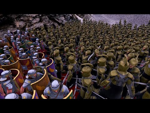 40000 ELF WARRIOR NO SHIELDS VS 40000 ROMANS - Ultimate Epic Battle Simulator 2 UEBS2