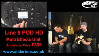 Video thumbnail for Line 6 POD HD Demo - Part 2 by Andertons Music Co