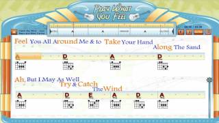 Catch The Wind - Joan Baez & Mimi Farina - Guitaraoke, Chords & Lyrics, Lesson - playwhatyoufeel.com