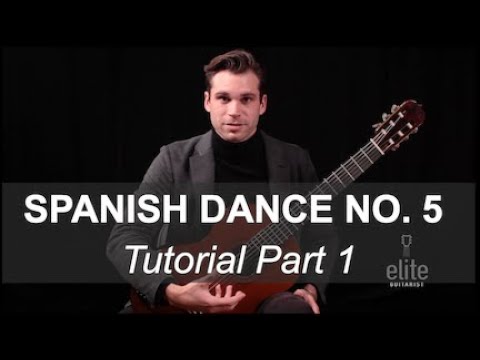 EliteGuitarist.com - Tutorial for Spanish Dance No. 5 Part 1/9