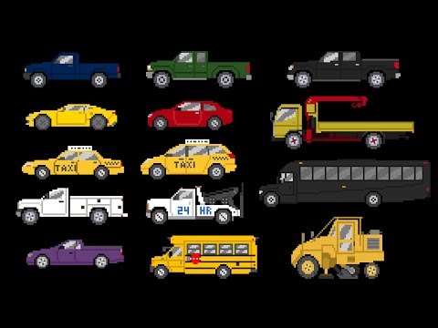 Street Vehicles 4 - Cars and Trucks - The Kids' Picture Show (Fun & Educational Learning Video)