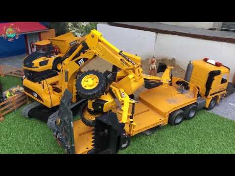 Bruder RC Tractor and Excavator!