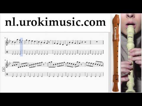 Blokfluitles (G.) Mission Impossible - Theme Muzieknoten Cursus Deel#1 um-i374