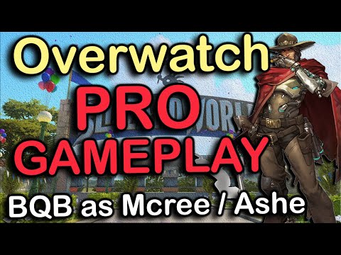 Overwatch Gameplay - BQB as Mcree / Ashe | Blizzard World | Overwatch League Pro Gameplay POV
