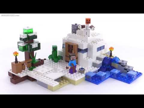 🔄 LEGO Minecraft 2015 The Snow Hideout review! 21120 re upload