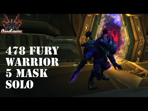 478 Arms/Fury Warrior First SOLO 5 Mask Vision of N'Zoth - Orgrimmar