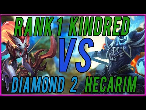 RANK 1 KINDRED WORLD SMASHES HECARIM JUNGLE WITH EASE - League of Legends