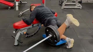 Landmine Quadruped Hip Extension