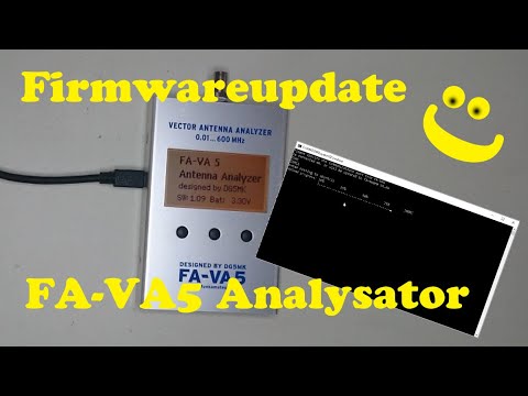 FA VA5 Firmware Update 1.09 Funkamateur Antennenanalysator 10kHz bis 600MHz