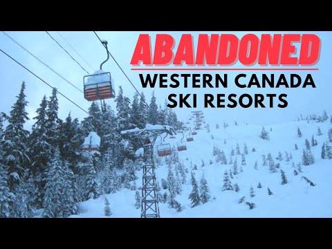 カナダ西部の放棄されたスキーリゾート