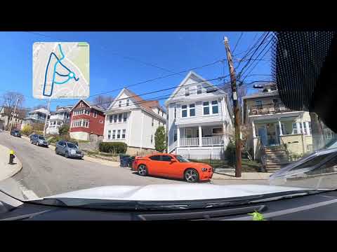 Driving in Jamaica Plain Boston, Massachusetts… Walkhill, Wachusett,  Patton,and Hyde Park Ave