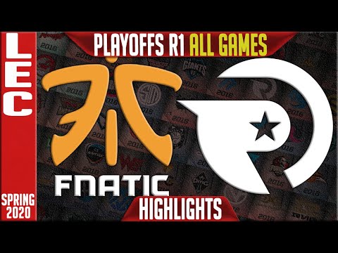 FNC vs OG Highlights ALL GAMES | LEC Spring 2020 Playoffs Round 1 | Fnatic vs Origen