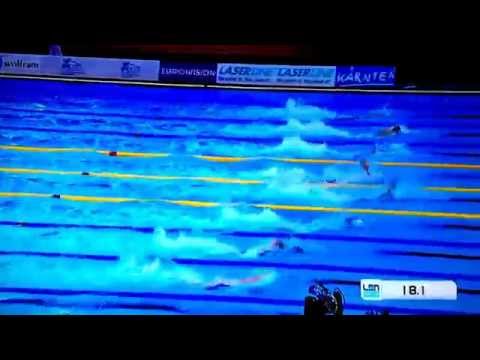 Berlin 2014 swimming final 100m freestyle - men