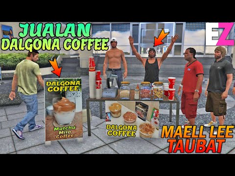 PREMAN TERKUAT JUALAN DALGONA COFFEE - GTA 5 YOUTUBER KOCAK PARODY