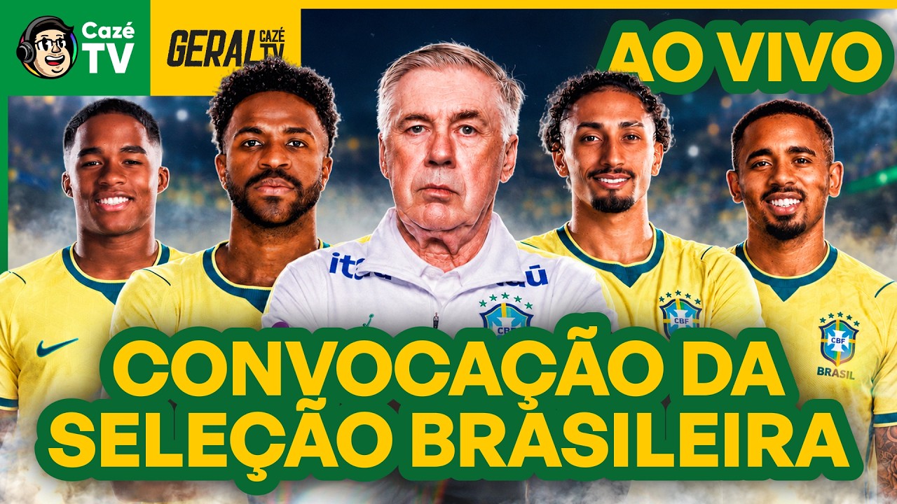 CONVOCAÇÃO DA SELEÇÃO BRASILEIRA PARA OS ÚLTIMOS AMISTOSOS DO ANO | GERAL CAZÉTV