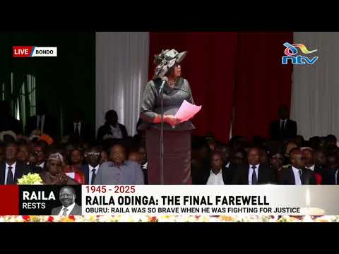 Ida Odinga: Thank you, the people of Kenya for helping me mourn Raila