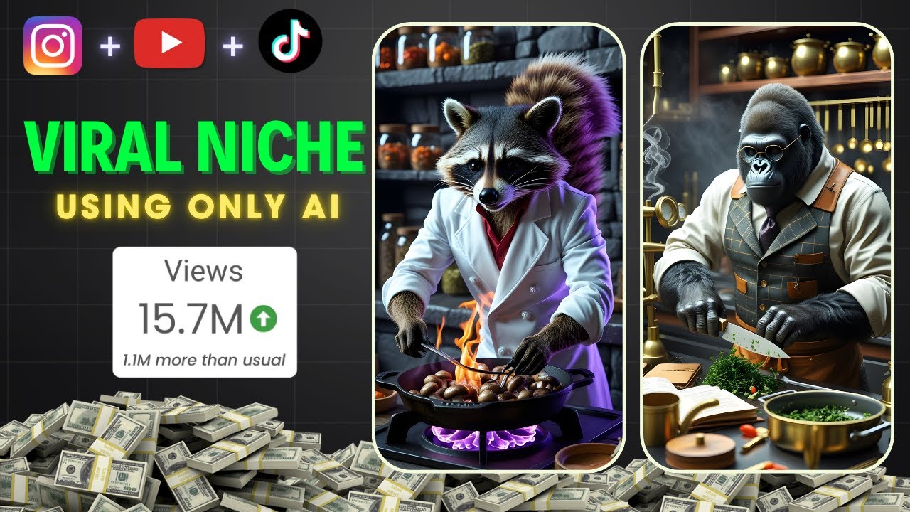 I MADE $15,000/Month with VIRAL Animal Chef Videos on YouTube Shorts!