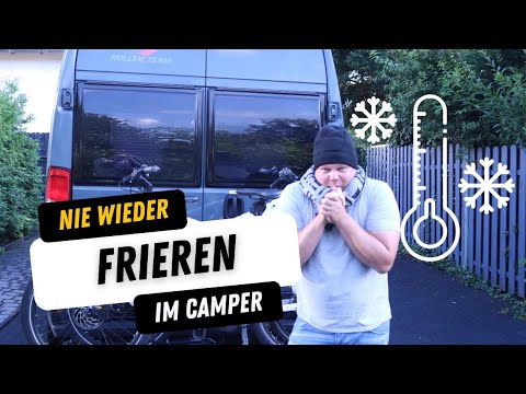 Cold protection 🥶 in the rear of the camper 🚐 - How to keep yourself warm 🔥