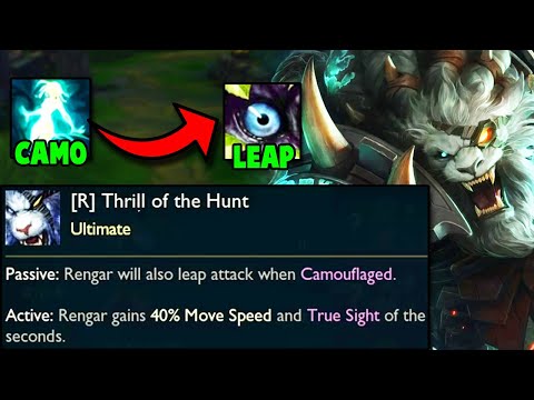 Rengar can now Leap without Bushes, so I tried this new OP strategy (Enemy Jungler Rage Quits)