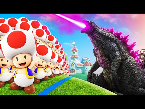 GODZILLA vs. 100.000 Toads!