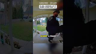 Pit Bull Surprises Cop by Opening Screen Door 🐶🚓#shorts