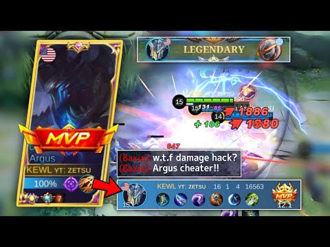WTF DAMAGE!!! THIS ARGUS BUILD CAN DESTROY TANKY HEROES | ARGUS BRUTAL DAMAGE BUILD | MOBILE LEGENDS