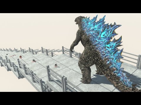 Godzilla Death Fall From The Sky - Animal Revolt Battle Simulator