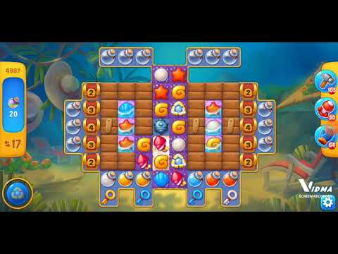 Fishdom. 4987 level no boosters and diamonds. Full Rachel